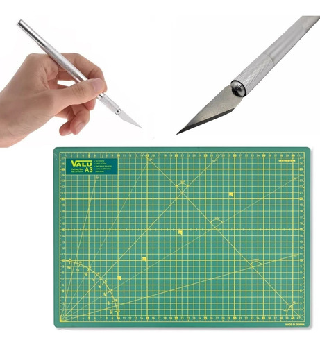 Base De Corte Valu A3 Cutting Mat + Cutter De Precision Craf