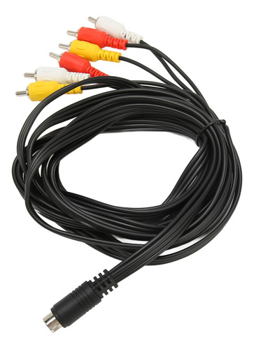 Cable Mini Din A 6 Rca, Señal Clara, Sonido Estable De 9 Pin