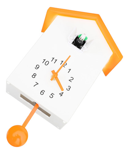 Elegante Reloj De Pared Orange Top Bird House Para Llamadas