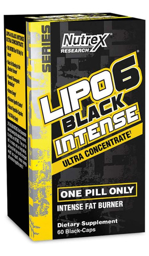 Lipo 6 Black Intense Nutrex   60 Caps. ( Ojo Copias) Usa !