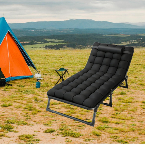 Cama Plegable Para Acampar, Cama Abatible 180cmx62cmx28cm