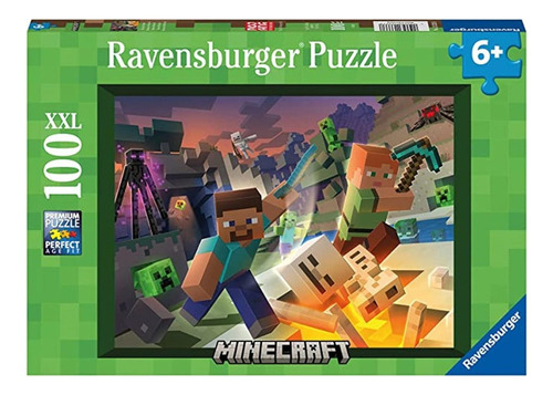 Minecraft Rompecabezas P/niños 100p Grandes Xxl Ravensburger