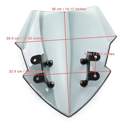 Parabrisa Parabrisa Para Yamaha Mt-15 2018-2020 Gris