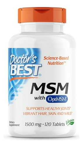 Msm Con Optimsm, Sin Ogm, Sin Gluten, Apoyo Articular, Mg, 1