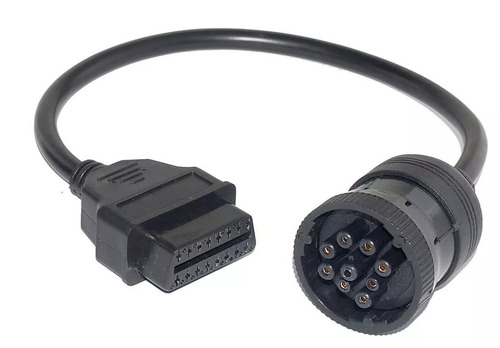 Imagem 2 de 2 de Cabo 9 Pinos Deutsche Alemão Scanner Com Adaptador Obdii