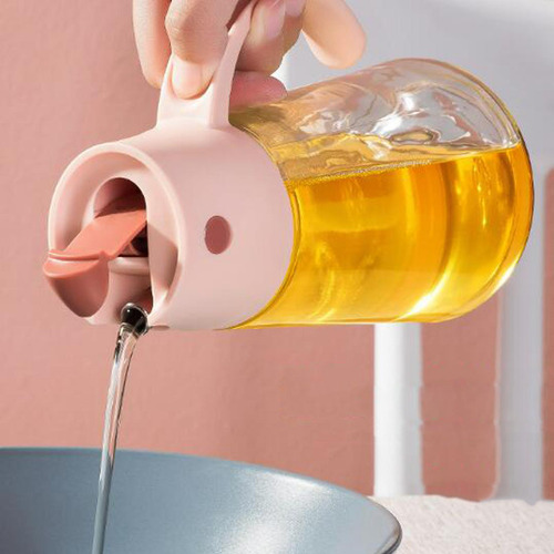 Dispensador De Aceite, Engrasador De Vidrio, Botella Rosado