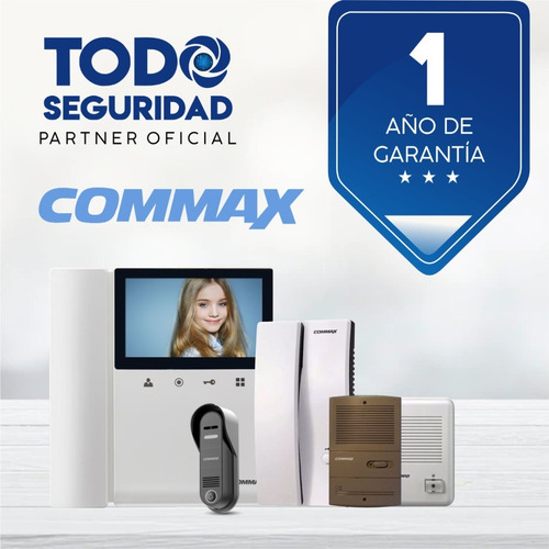 Kit Portero Electrico Commax 2 Telefonos + Fte Exterio Dp101