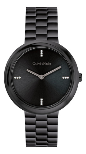 Calvin Klein Reloj Para Mujer 25100096 Brazalete Negro 34mm