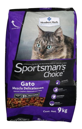 Alimento Sportsman's Choice Para Gato Adulto En Bolsa De 9kg