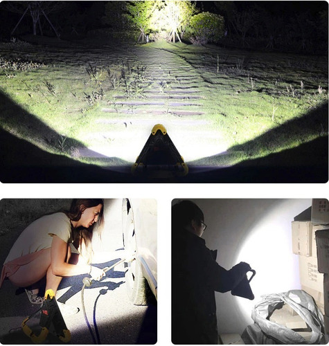 Imagen 8 de 9 de Triangulo Baliza Led Solar Con Cargador Portátil Usb