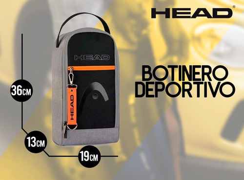 Imagen 2 de 9 de Bolso Botineros Head Unisex Deportivo Futbol Con Llavero