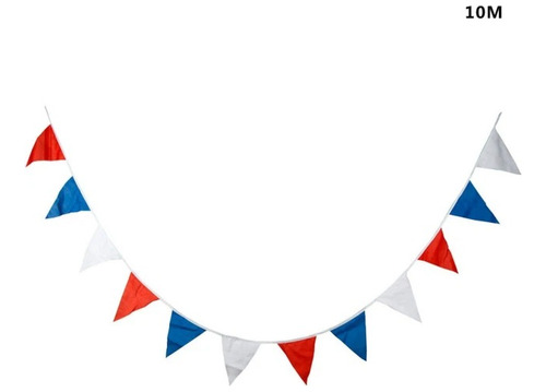 Imagen 2 de 8 de Banderines Guirnaldas Tricolor Fiestas Patrias Chilenas