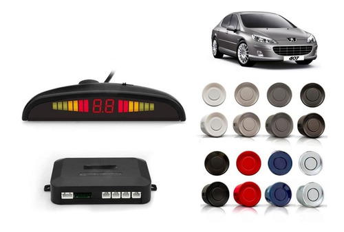 Sensor De Estacionamiento P/ Peugeot 407 Con Display 