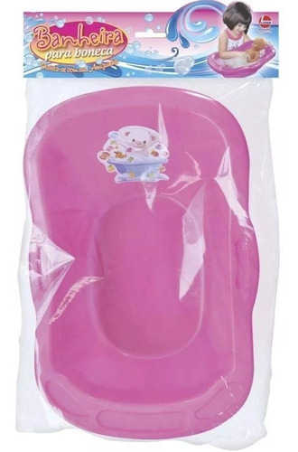 Banheira Para Boneca Pink 50 Cm Líder Brinquedos 2350