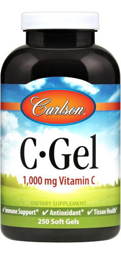 Vitamina C Gel 1000 Mg Carlson 250 Cápsulas