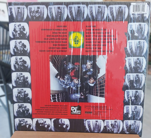 Lp Public Enemy - It Takes A Nation Of Millions To Hold Us Edição Limitada Back To Black - Hip Hop Heroes