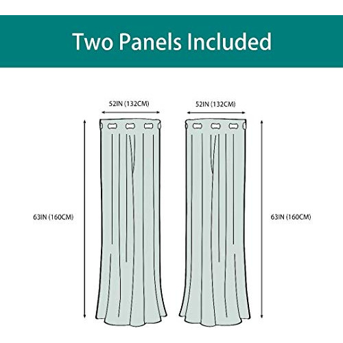 Cortinas Navideñas Opacas Con Ciervos Y Nieve 132 X 160 Cm