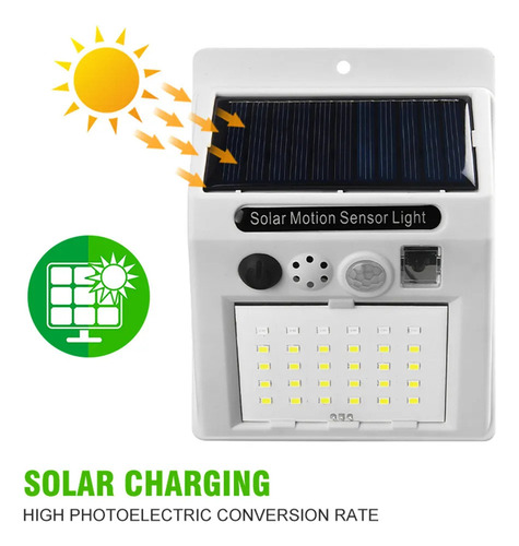 Detector De Movimento Solar Com Alarme Infravermelho, 2