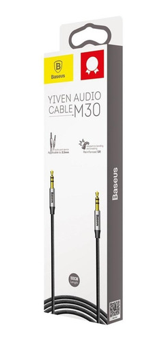 Imagen 4 de 4 de Cable Auxiliar De 3.5mm - 1 Metro Macho A Macho - Baseus