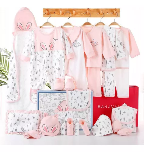 Kit Set De Bienvenida Para Bebe Recién Nacido (6 Pzs)