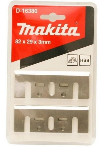 Juego Cuchilla Cepillo Makita D-16380 Hss 82mm Reafilable