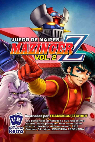 Mazinger 2 - Juego De Naipes - Universo Retro