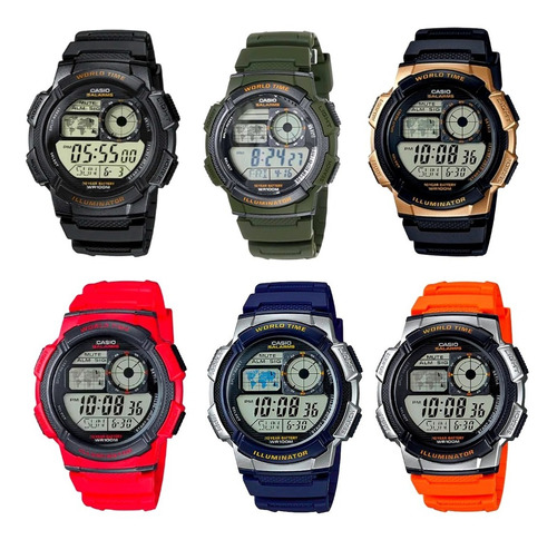 Reloj Hombre Casio Ae-1000w Colores Surtidos Original