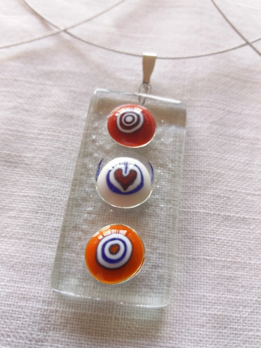 Collares, Colgantes En Vitrofusión Con Millefiori. Bijou