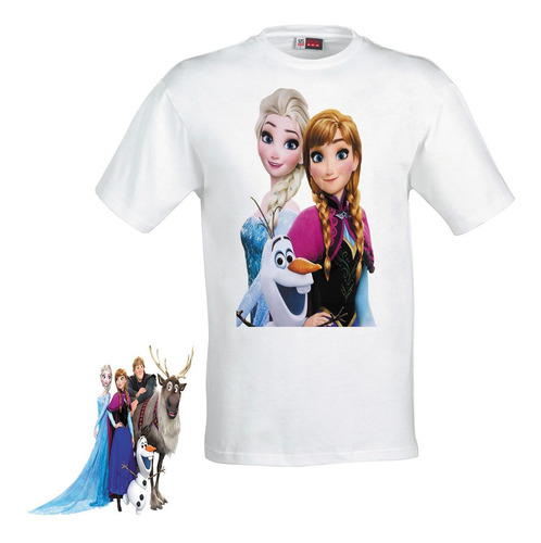 Remeras Personalizada Sublimación Princesa Frozen Infantil