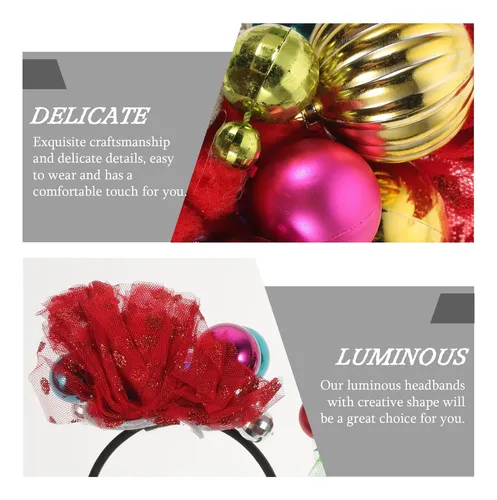 2 Diademas Navideñas Con Campanas Y Árbol De Navidad – Accesorios Para Fiestas, Niños Y Adultos, Regalo Original