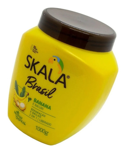 Skala Banana Máscara Vegana Crema Peinar Cabello Brillo 1kg