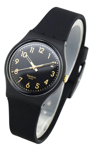 Swatch Gb274 Golden Tac Reloj Unisex De Malla De Silicona