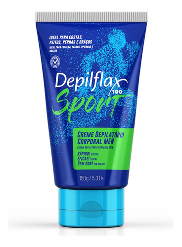 Depilflax Creme Depilatorio Masculino Corporal Rapido Eficaz