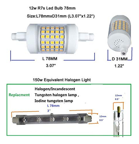 Bombilla Led Regulable 12w Luz Día 150w Halógena 3.1