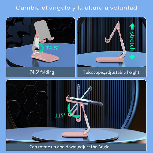 Soporte Para Celular, Ajustable Soporte Celular Mesa,
