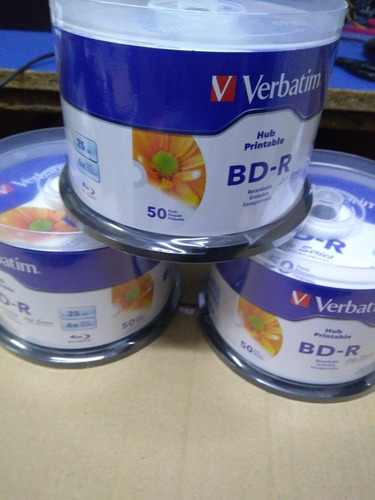 Db-r Bluray Verbatim Printable 25 Gb X50