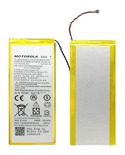Imagem 2 de 2 de Kit De Ferramentas + Bateria Ga40 Moto G4 Normal E G4 Plus