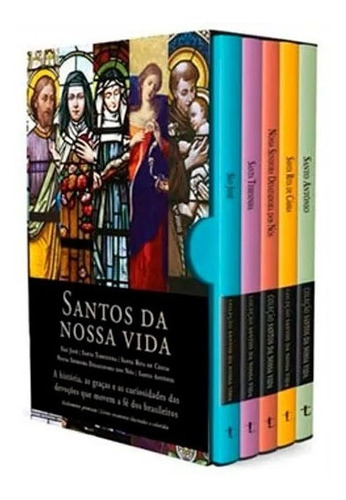 Box Santos Da Nossa Vida Livros Católicos Devotos 5 Volumes