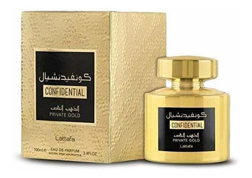 Lattafa Perfumes Confidenciales Oro Privado Edp - Eau Gc6wl