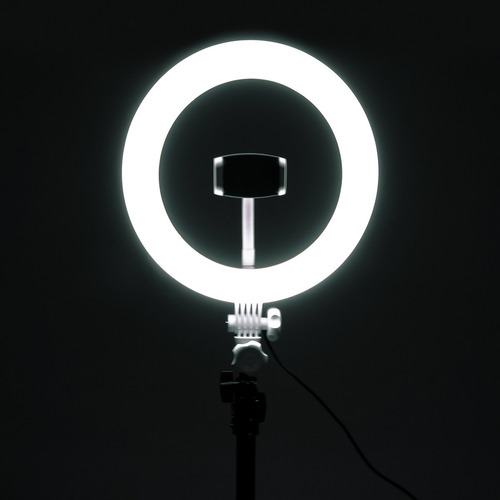 Imagem 8 de 10 de Ring Light Iluminador 10 Polegadas + Tripé Até 210cm Tedge