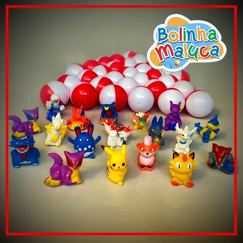 Bonecos Brinquedo Pokemon Kit 10 Capsulas Pokebola Dedoche em