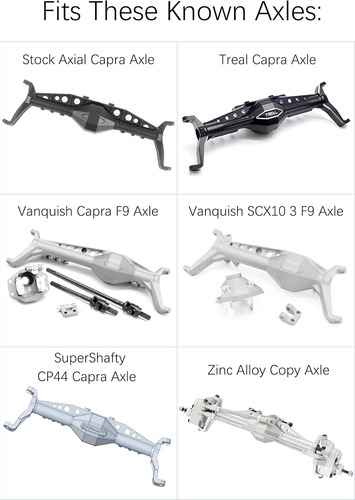 Cnc Aluminio 1/10 Rc Crawler Capra Soporte De Servo De Eje D