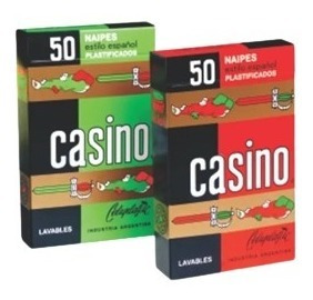 Naipes Españoles 50 Cartas Casino Plastificadas Caja Truco 