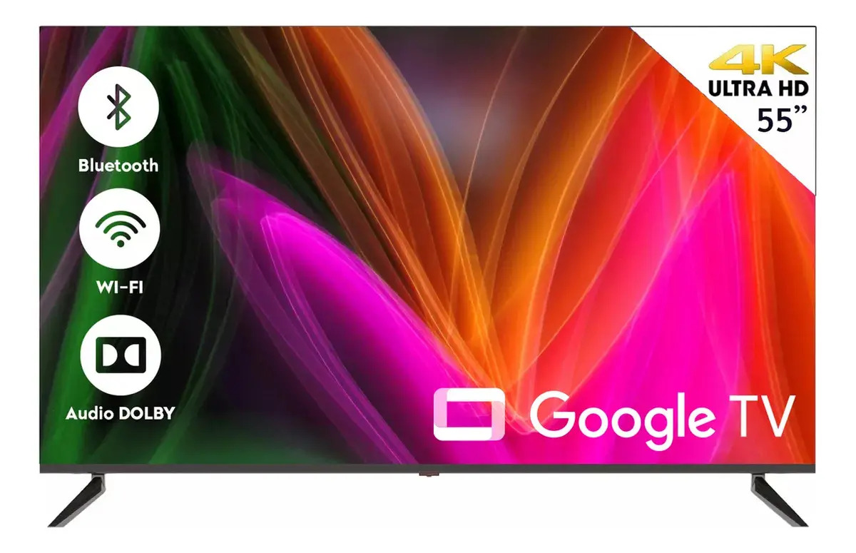 Smart TV Pantalla 55 pulgadas Cuory Google TV 4K UHD QLED