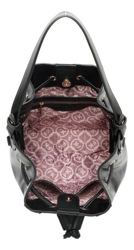 Bolso tipo bombonera grande trenzado Aw23 Fk550 de Felipe Krein, color negro