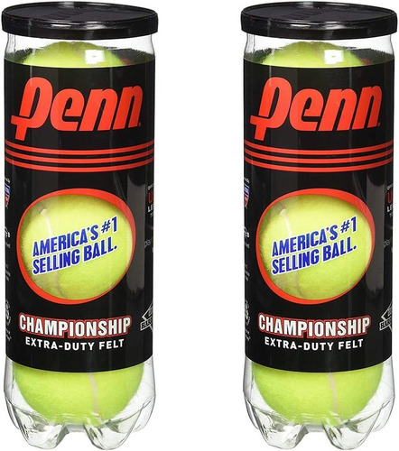 Pelotas De Tenis Penn 521001 Amarillo