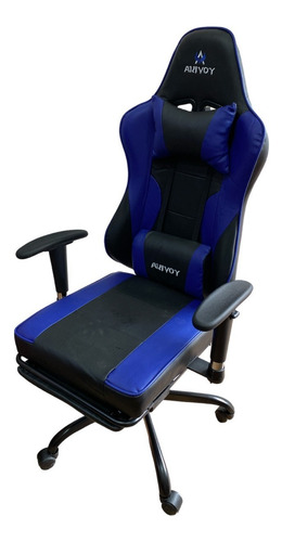 Imagen 4 de 8 de Silla Gamer Pro Gaming Giratoria Con Reposapies Blanco