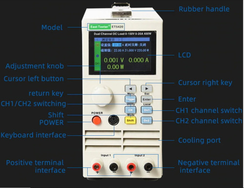 Et5420 Bateria Teste Programável Dc Indicador Carga Eletron.