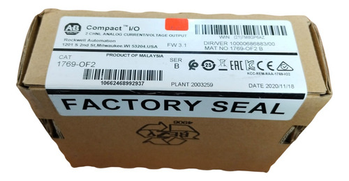 1769-of2 Allen-bradley Compactlogix Analog Output Module 2