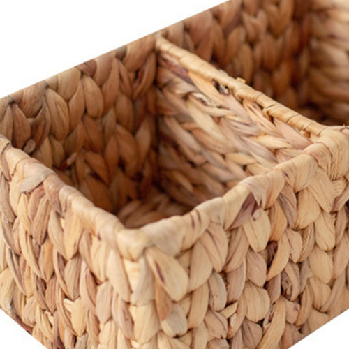 Cesta De Mimbre Tejida Dividida, Bolsa De Té, Soporte De S